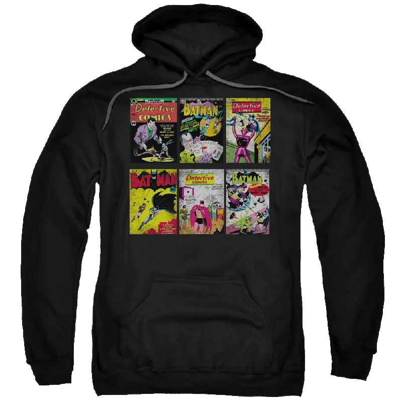 Batman Bm Covers - Pullover Hoodie Faux Fur Trim