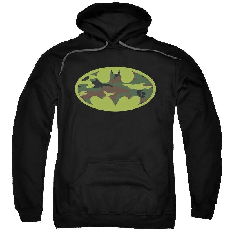 Batman Camo Logo - Pullover Hoodie Thin Wool Pullover
