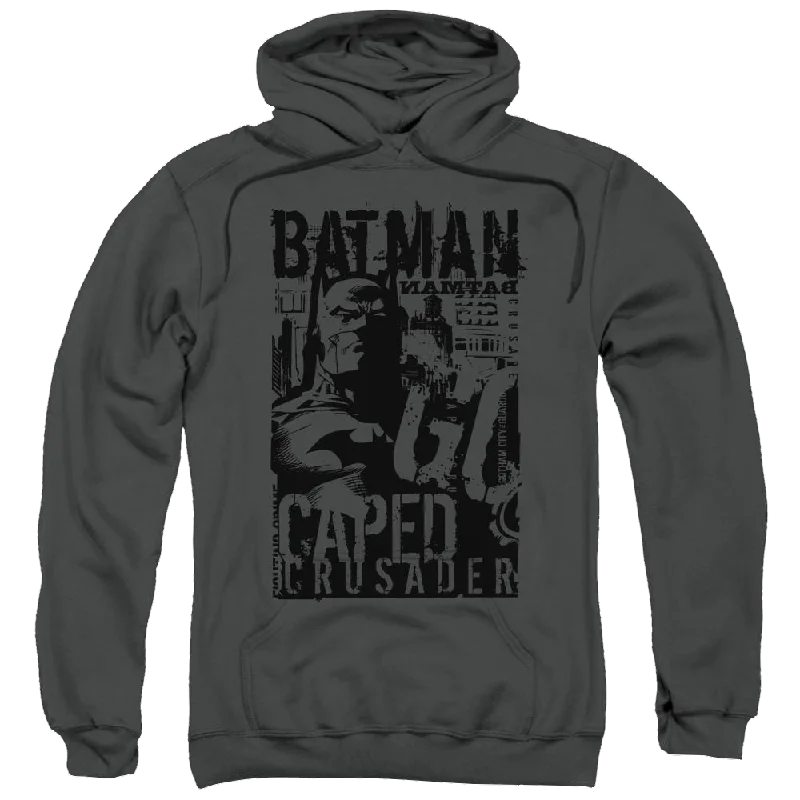 Batman Caped Crusader - Pullover Hoodie Slouchy Comfort Pullover