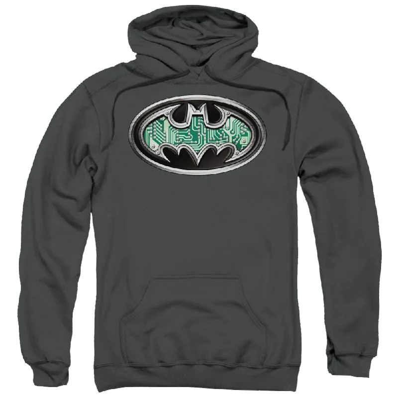Batman Circuitry Shield - Pullover Hoodie Long Sleeve Pullover