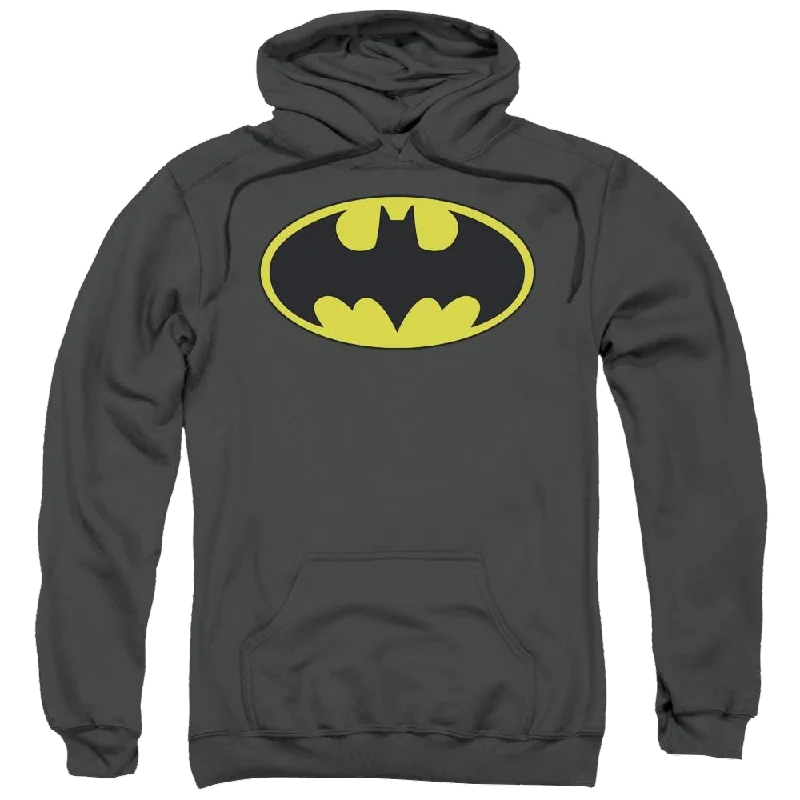 Batman Classic Bat Logo - Pullover Hoodie Open Front Cardigan
