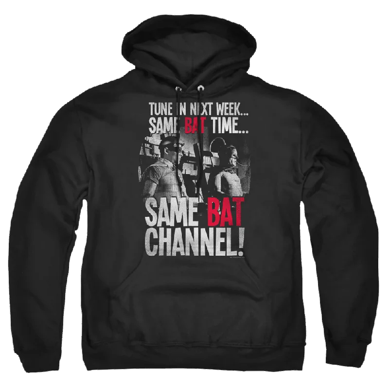 Batman - Classic TV Series Bat Channel - Pullover Hoodie Crew Neck Wool