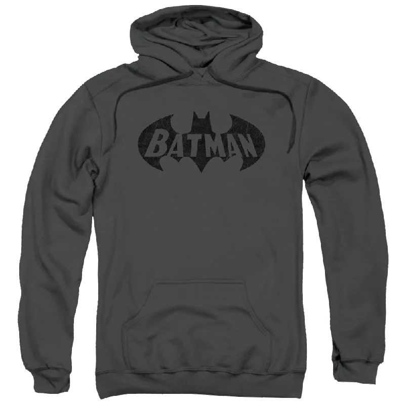 Batman Crackle Bat - Pullover Hoodie Open Neck Pullover