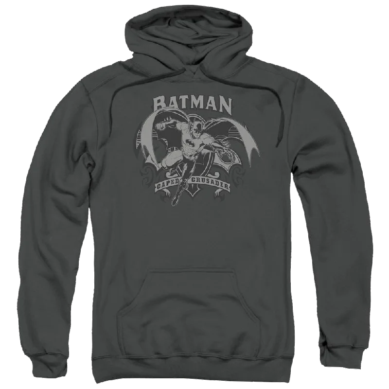 Batman Crusade - Pullover Hoodie Notched Neck Pullover