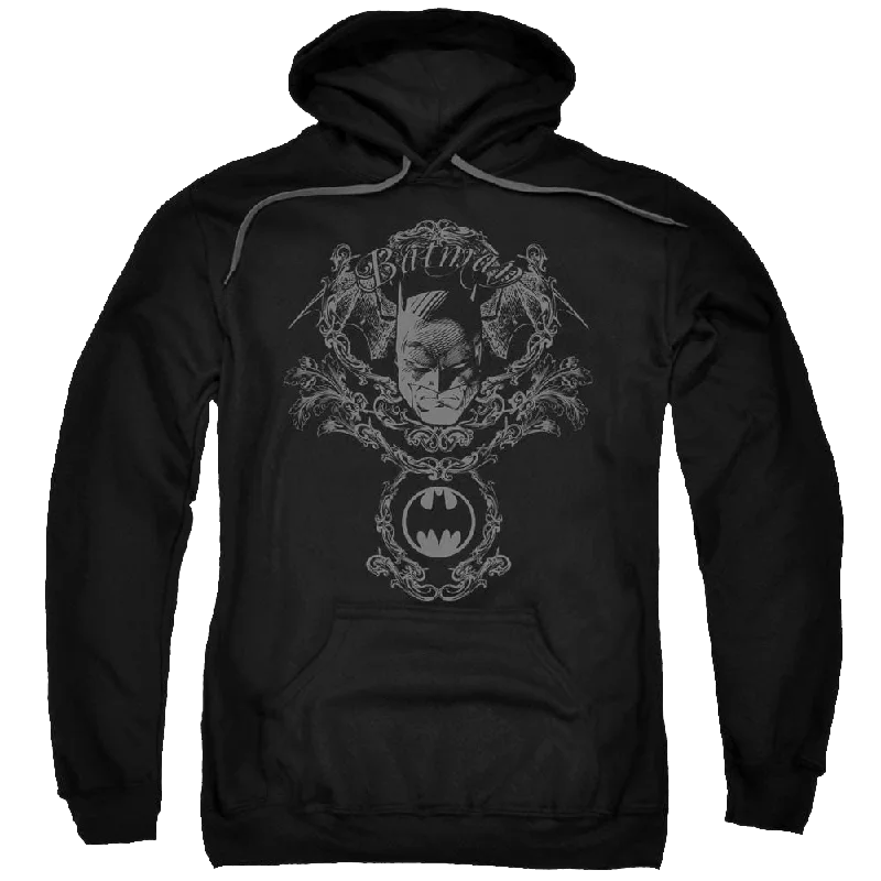 Batman Dark Knight Heraldry - Pullover Hoodie Keyhole Neck Pullover