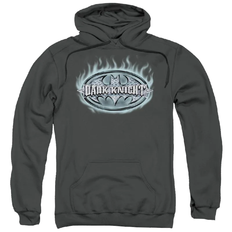 Batman Dark Knight Steel Shield - Pullover Hoodie Honey Neck Pullover