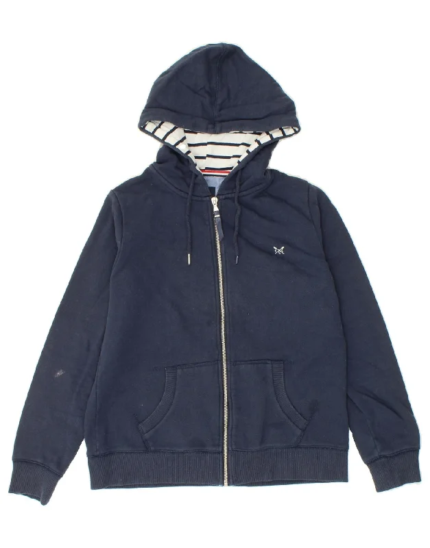 CREW CLOTHING Womens Zip Hoodie Sweater UK 12 Medium Navy Blue Cotton Rayon Fabric Velvet Fabric Corduroy Fabric CREW CLOTHING Womens Zip Hoodie Sweater UK 12 Medium Navy Blue Cotton Rayon Fabric Velvet Fabric Corduroy Fabric