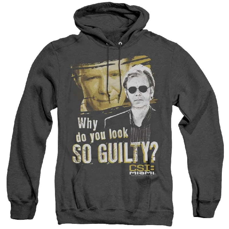 Csi Miami So Guilty - Heather Pullover Hoodie dolman Sleeve Top