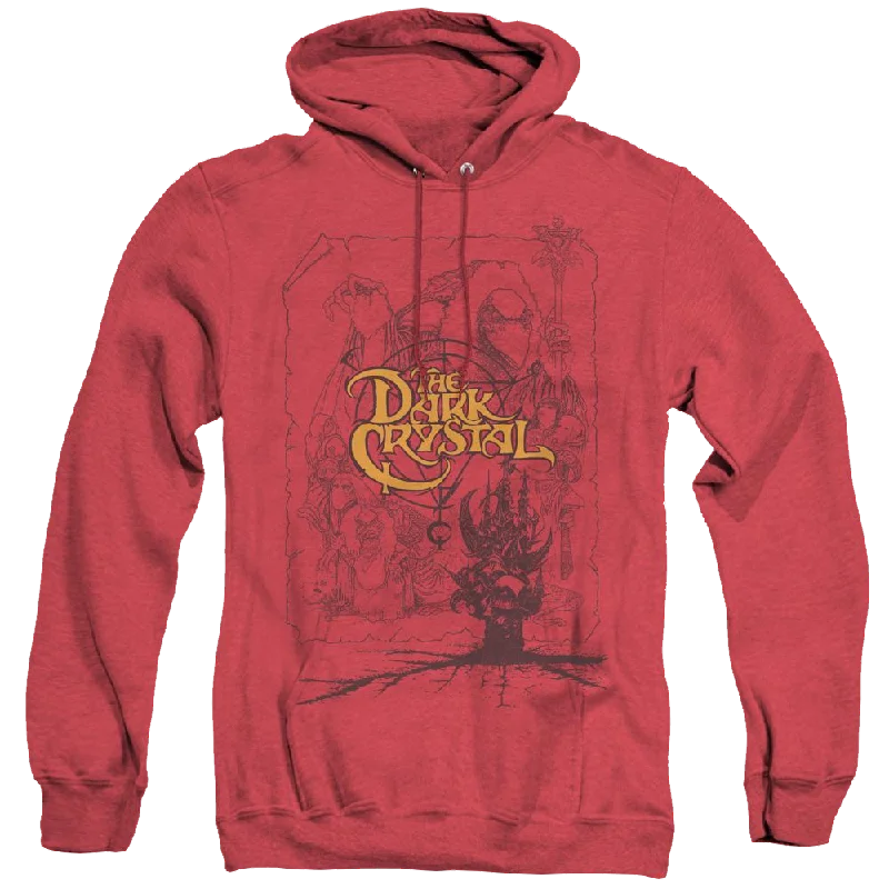 Dark Crystal, The Poster Lines - Heather Pullover Hoodie Fine Merino Wool