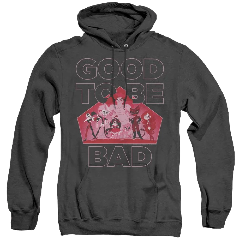 Dc Super Hero Girls Good To Be Bad - Heather Pullover Hoodie Short Sleeve Top