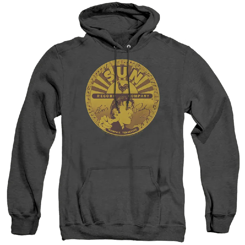 Elvis Presley Elvis Full Sun Label - Heather Pullover Hoodie Bardot Neck Top