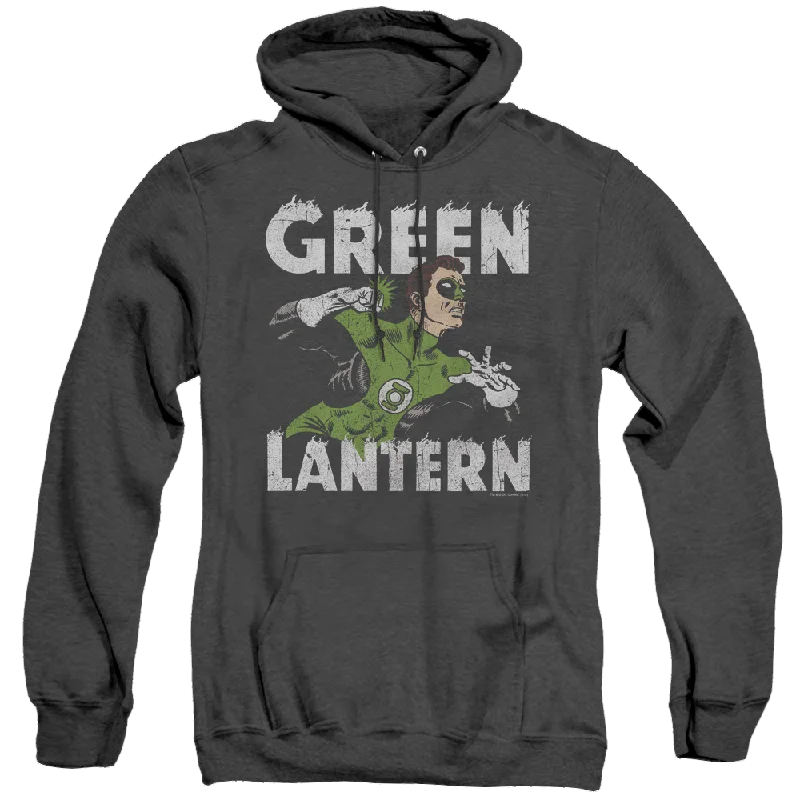 Green Lantern Hal Power - Heather Pullover Hoodie Box Sleeve Comfort