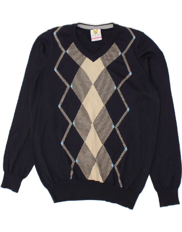 LYLE & SCOTT Womens Golf V-Neck Jumper Sweater UK 18 XL Navy Blue Stylish Fashionable Trendy LYLE & SCOTT Womens Golf V-Neck Jumper Sweater UK 18 XL Navy Blue Stylish Fashionable Trendy