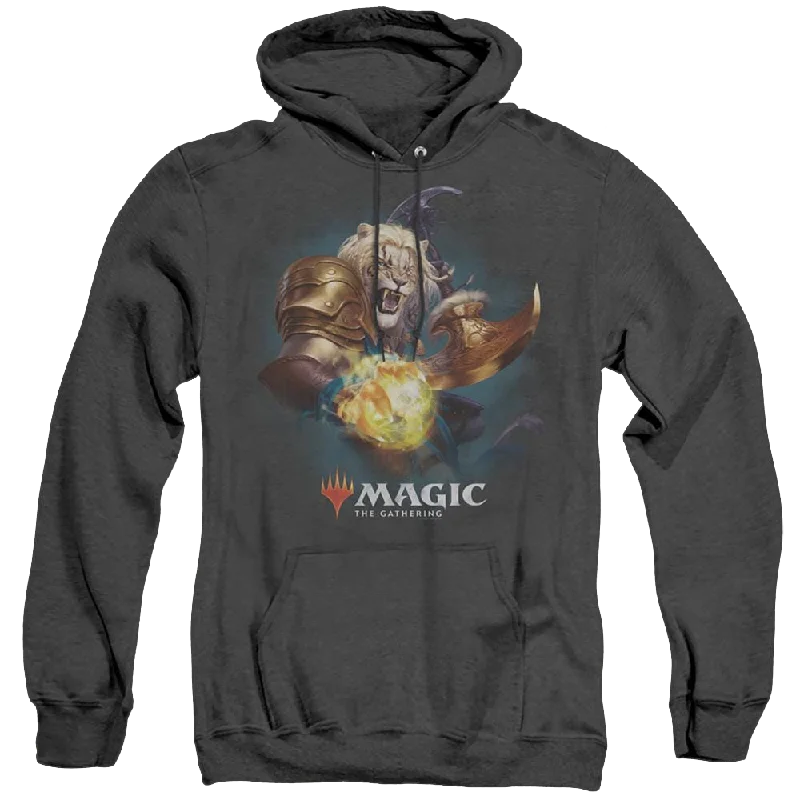 Magic The Gathering Ajani - Heather Pullover Hoodie Crew Neck Wool