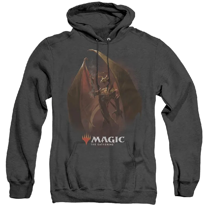 Magic The Gathering Nicol Bolas - Heather Pullover Hoodie Besom Neck Pullover