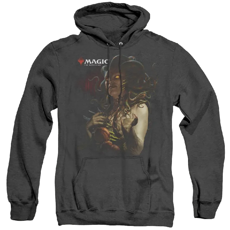 Magic The Gathering Vraska Queen Of Golgari - Heather Pullover Hoodie Boxy Neck Sweater