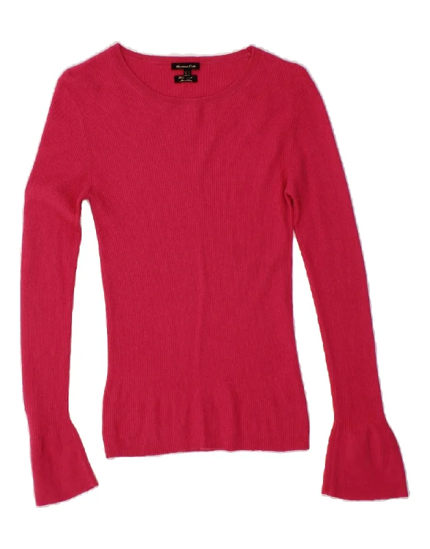 MASSIMO DUTTI Womens Boat Neck Jumper Sweater UK 14 Large Pink Silk Hooded Caped Shawl Collar MASSIMO DUTTI Womens Boat Neck Jumper Sweater UK 14 Large Pink Silk Hooded Caped Shawl Collar
