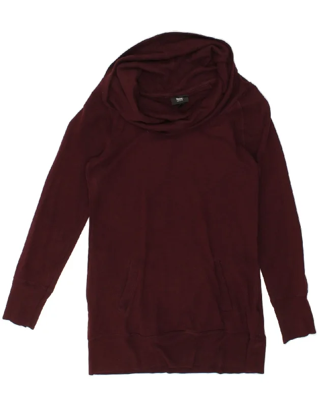 MOSSIMO Womens Roll Neck Jumper Sweater UK 14 Medium Burgundy Machine Wash Dry Clean Hand Wash MOSSIMO Womens Roll Neck Jumper Sweater UK 14 Medium Burgundy Machine Wash Dry Clean Hand Wash