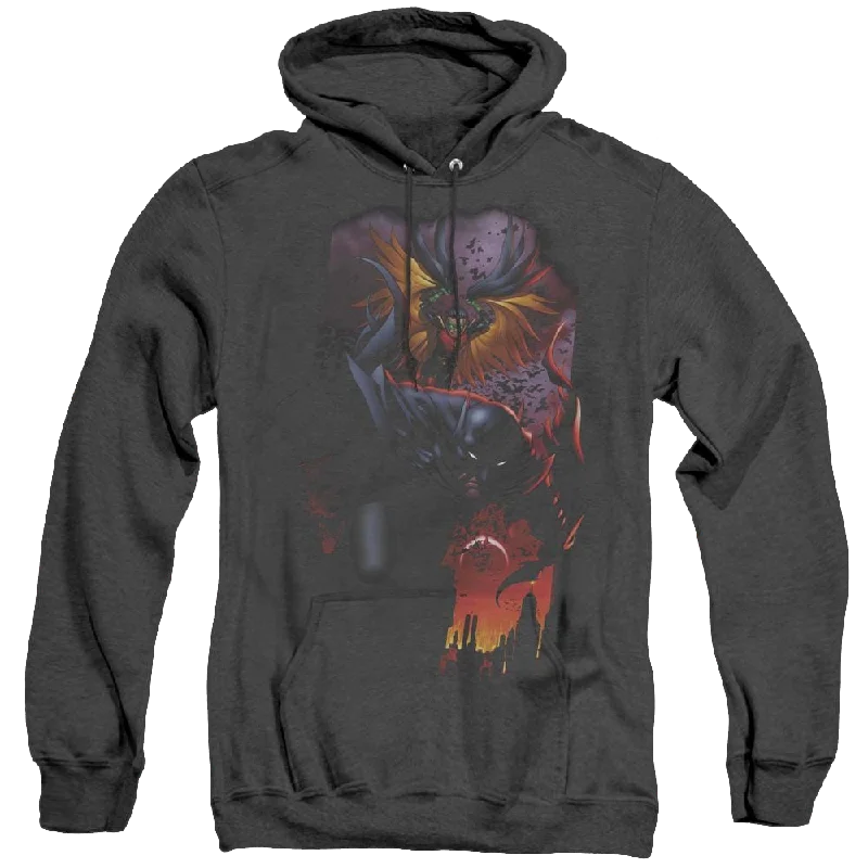 Robin Batman & Robin #1 - Heather Pullover Hoodie Thick Cable Knit