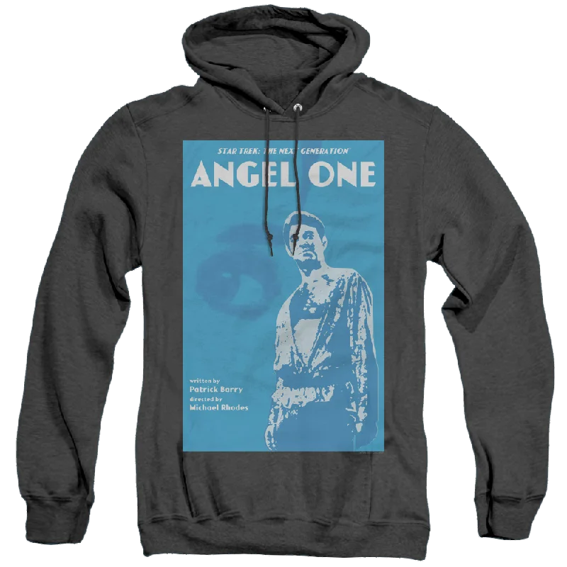 Star Trek The Next Generation Tng Season 1 Episode 14 - Heather Pullover Hoodie Bateau Neck Pullover