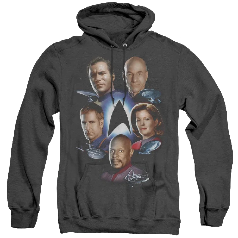 Star Trek The Original Series Starfleets Finest - Heather Pullover Hoodie Turtleneck Warm Pullover
