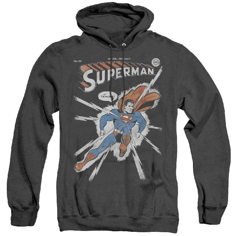 Superman Cover Me - Heather Pullover Hoodie Oblong Neck Pullover