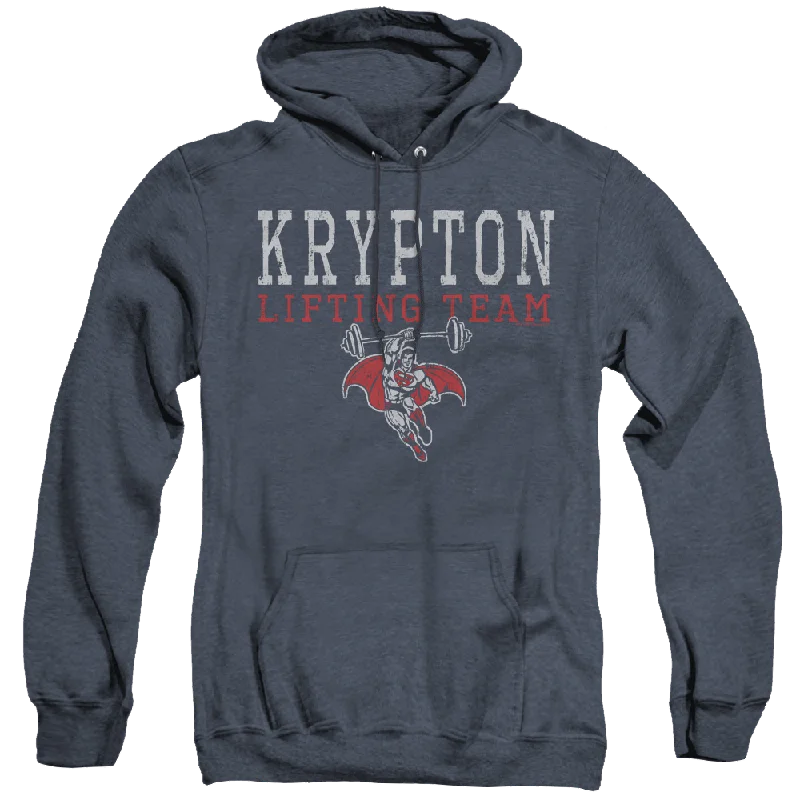 Superman Krpton Lifting - Heather Pullover Hoodie Bolero Style Sweater