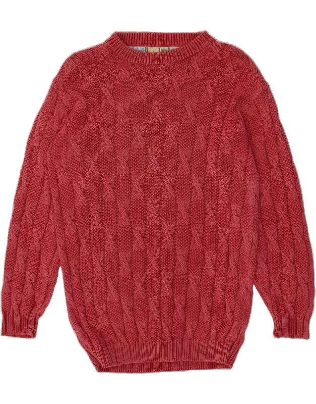 VINTAGE Womens Longline Boat Neck Jumper Sweater EU 50 3XL Red Wool Sweater Knitwear Pullover VINTAGE Womens Longline Boat Neck Jumper Sweater EU 50 3XL Red Wool Sweater Knitwear Pullover