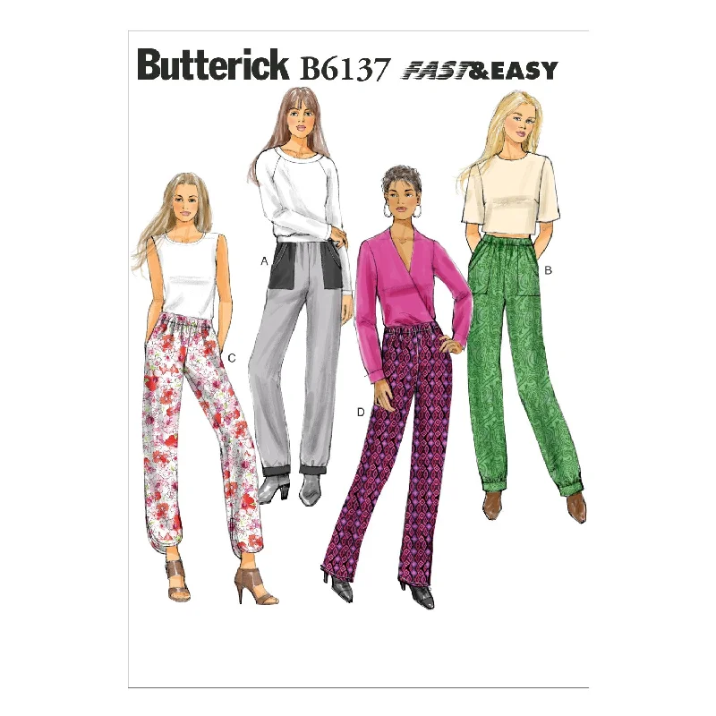 Butterick Trousers B6137 Trousers Fleece Cozy