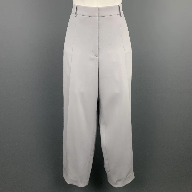 GIORGIO ARMANI Size 14 Grey Virgin Wool Pleated Dress Pants Trousers Occasion Special GIORGIO ARMANI Size 14 Grey Virgin Wool Pleated Dress Pants Trousers Occasion Special
