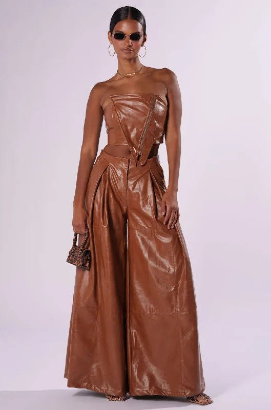 LOOK BACK AT IT WIDE LEG TROUSER Trousers Leisure Comfortable
