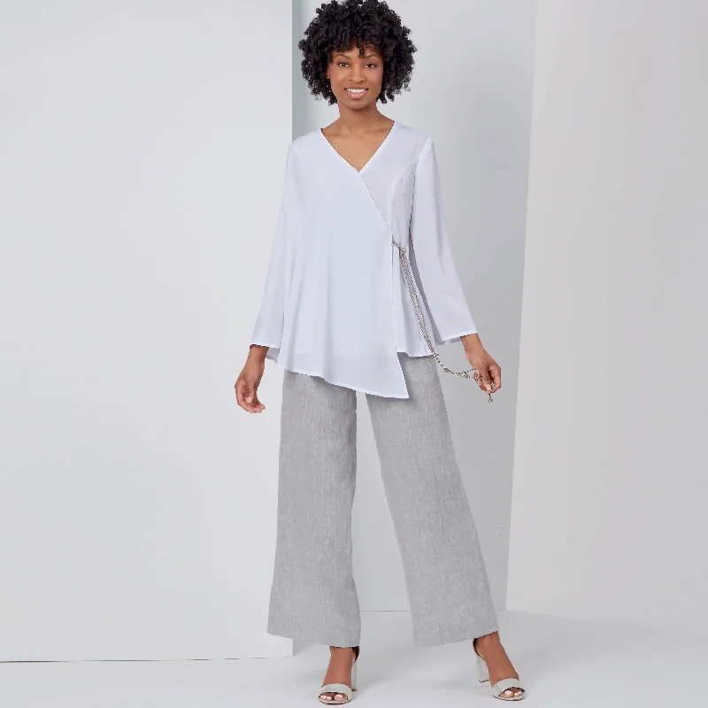 New Look Tops and Trousers N6625 High Waist Slim Fit Ankle Length