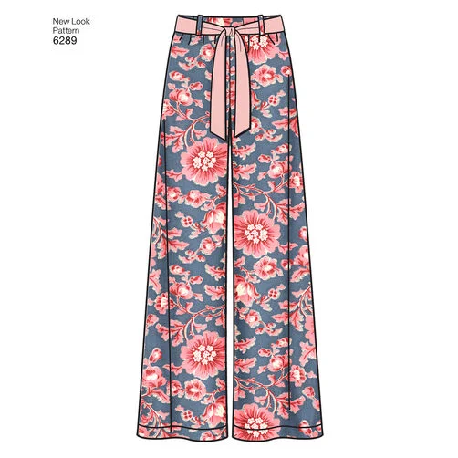 New Look Trousers or Shorts N6289 Wide Leg Loose Fit Mid Waist