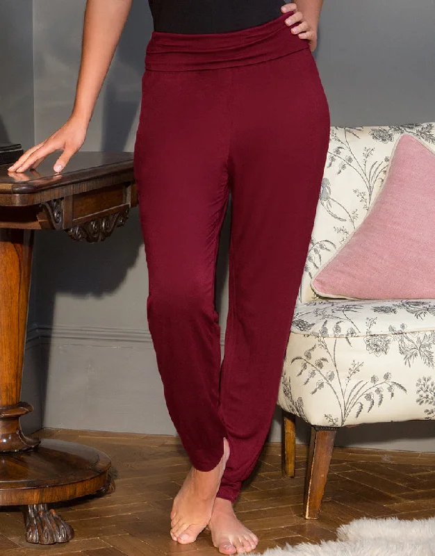 Pour Moi Sofa Love Foldover Cuffed Trousers Berry Trousers Versatile Stylish