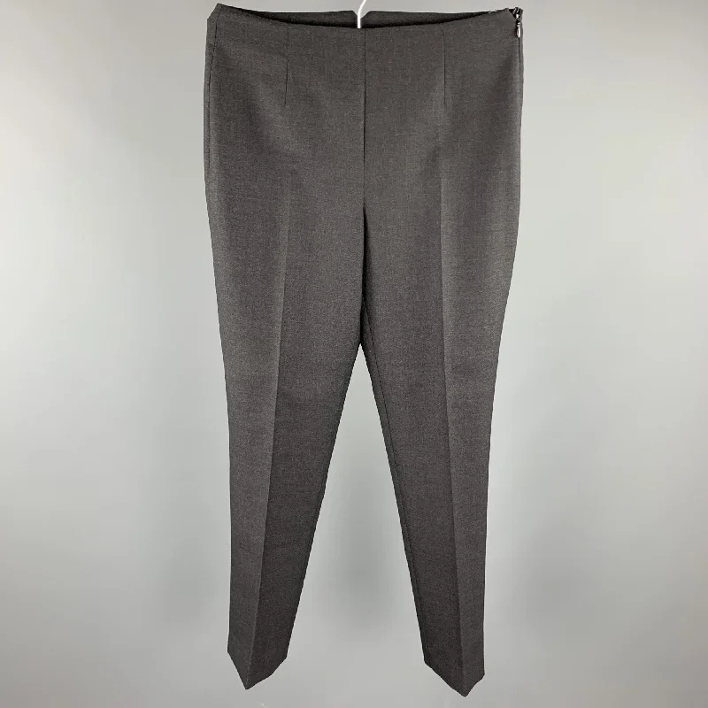 RALPH LAUREN COLLECTION Size 4 Grey Pleated Dress Pants Trousers sophisticated sleek RALPH LAUREN COLLECTION Size 4 Grey Pleated Dress Pants Trousers sophisticated sleek