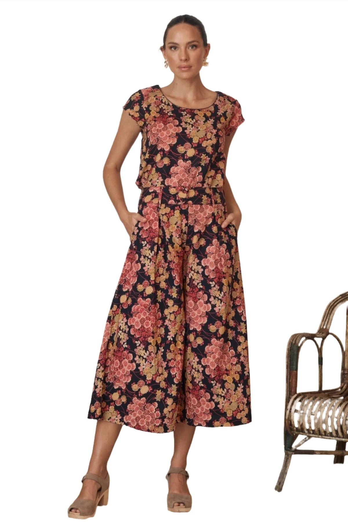Simone Trouser Autumn Blossom Trousers Polka Dot Cute