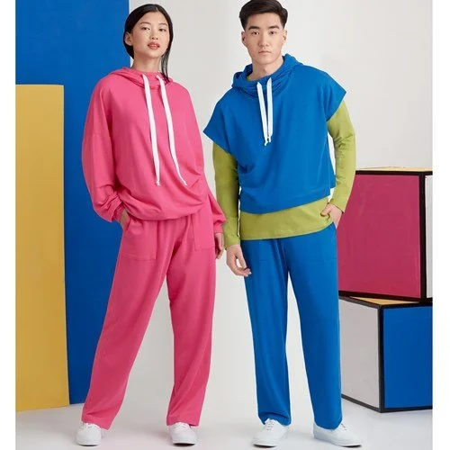 Simplicity Hoodie, Trousers and Tees S9379 Trousers Denim Distressed