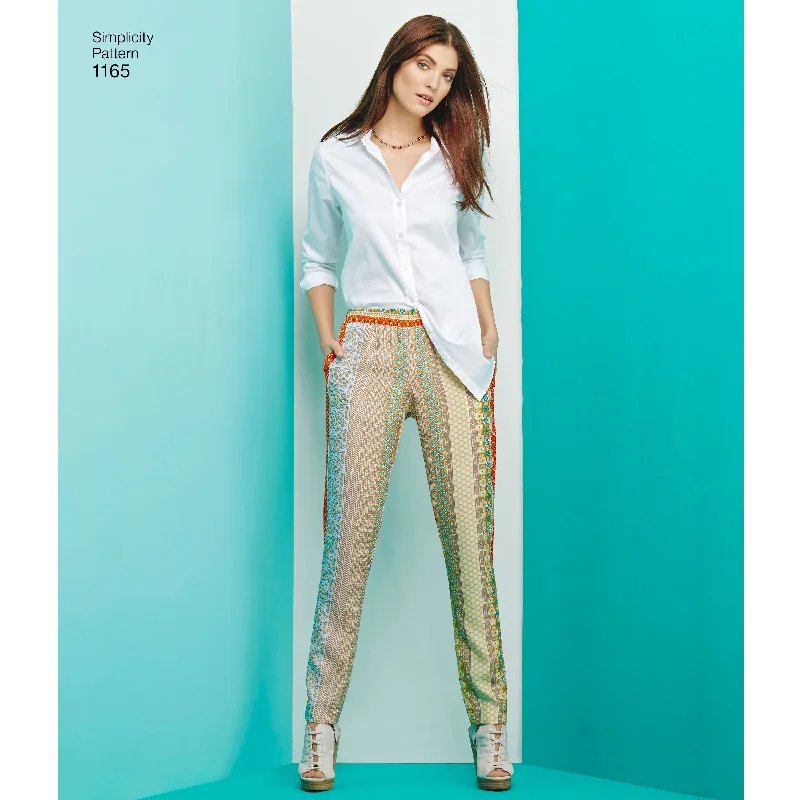 Simplicity Trousers and Shorts S1165 Trousers Silk Elegant