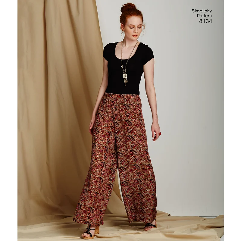 Simplicity Trousers and Shorts S8134 Trousers Occasion Special