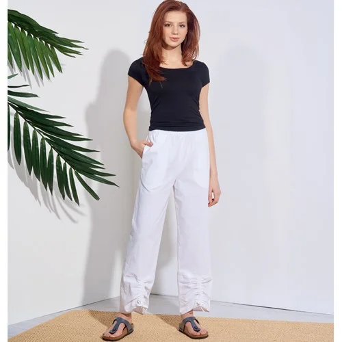 Simplicity Trousers S8922 Cropped Trousers Casual Linen