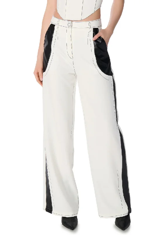 TURN ON MY CHARM WIDE LEG TROUSER Trousers Satin Smooth