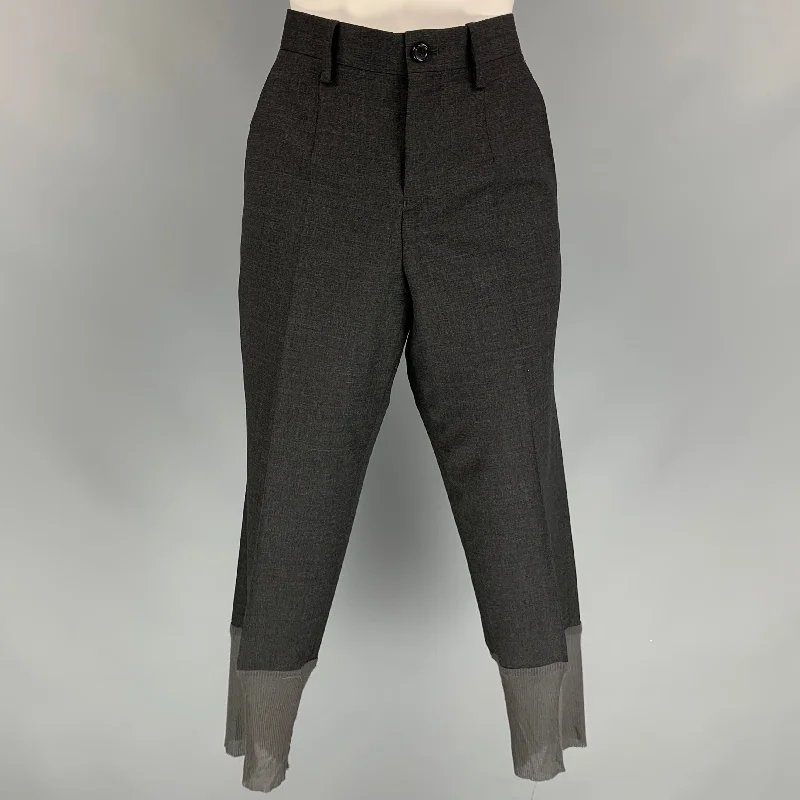 UNDERCOVER Size 2 Grey Wool Cropped Dress Pants Trousers Bestseller Popular