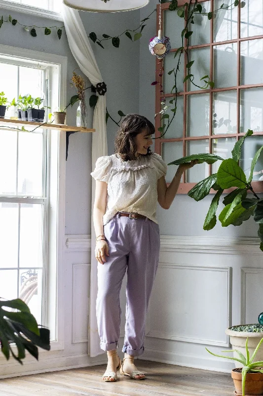 Untitled Thoughts Chandler Trousers & Shorts Trousers Silk Elegant