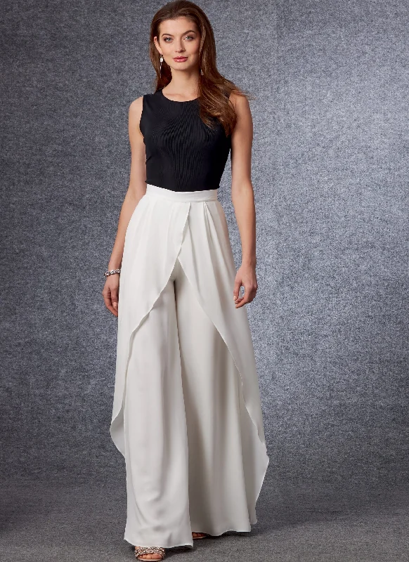 Vogue Trousers V1702 Trousers Culottes Wide Leg
