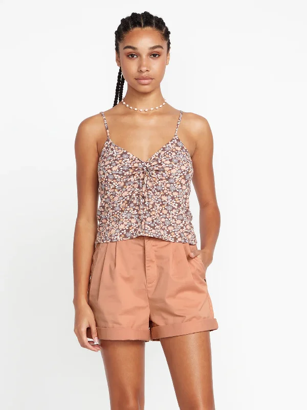 Volcom Women's Frochickie Trouser Shorts Trousers Silk Elegant