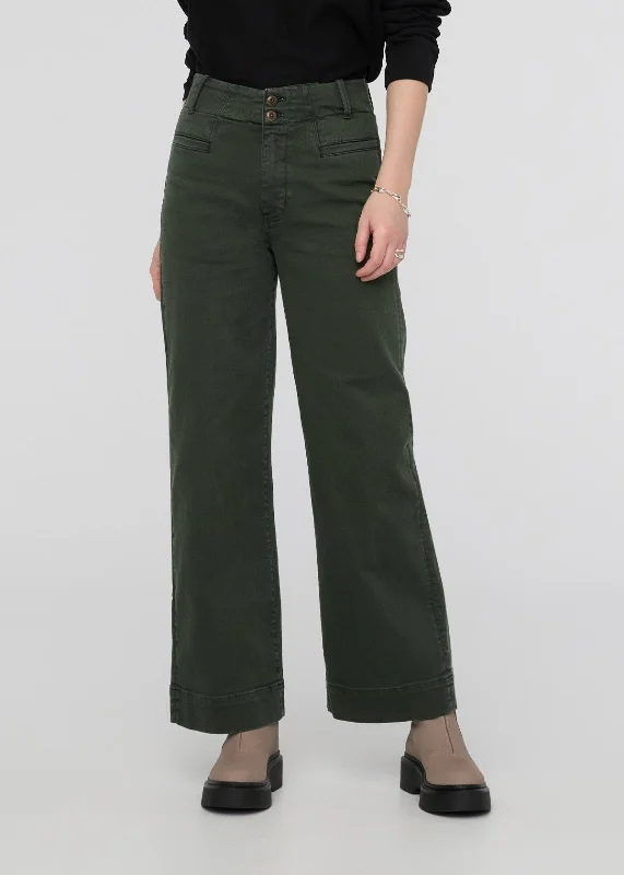 LuxTwill High Rise Trouser - Peat Trousers Office Stylish